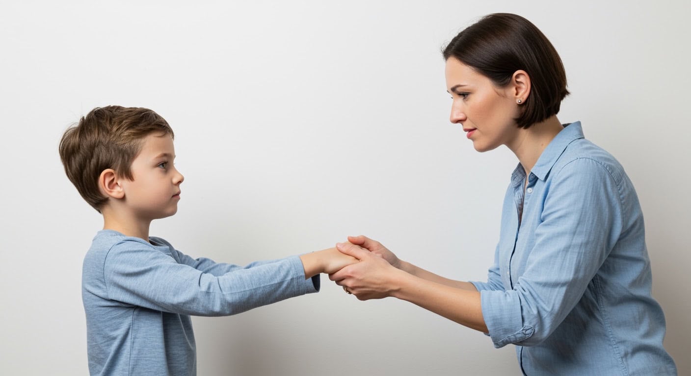 Austin mother supporting child discussing autism research brain changes with River City Wellness pediatric care