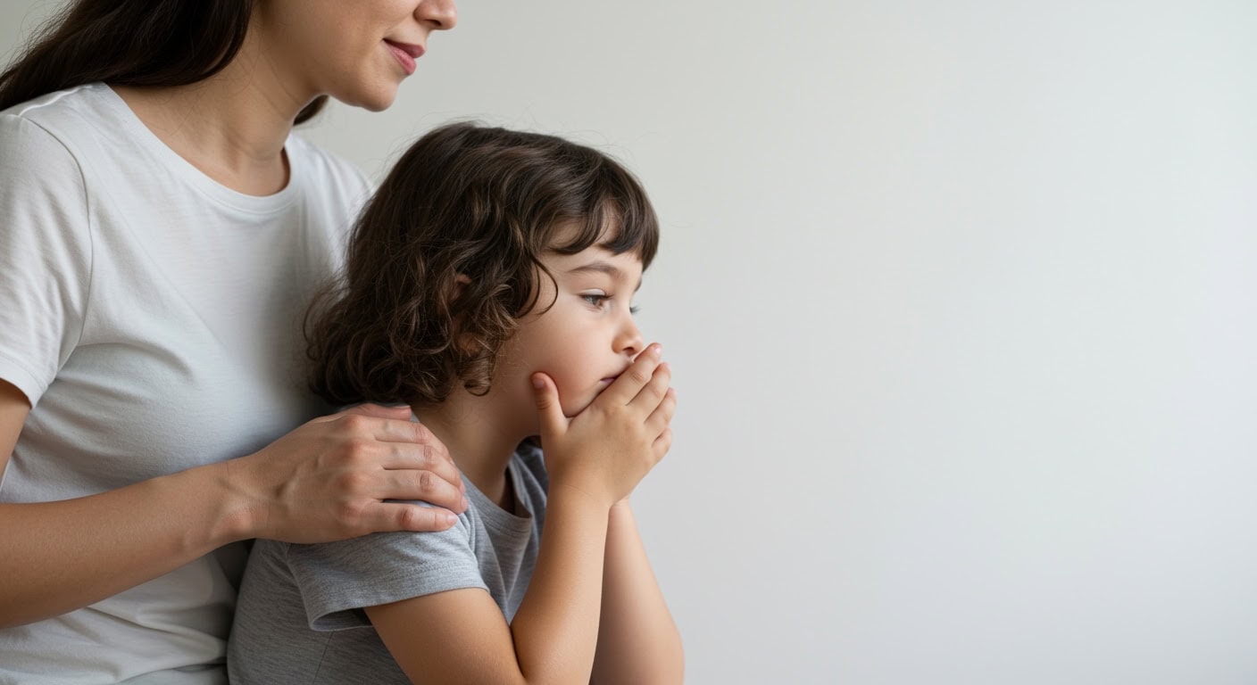 Child survival mode support - parent comforting dysregulated child with nervous system care Austin pediatric chiropractic