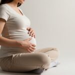 Pregnant woman learning how stress during pregnancy affect baby brain development with proven calming techniques