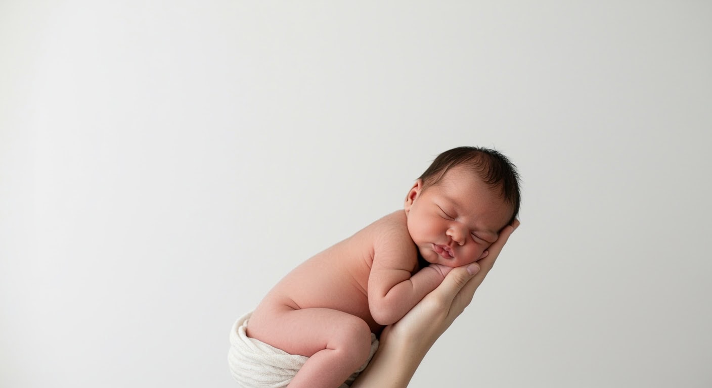 blog-1770670958353 When should I take my newborn to a chiropractor - Austin mother holding peaceful baby during consultation