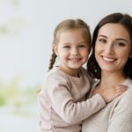 Austin mother and child learning about pediatric chiropractic scans and nervous system health