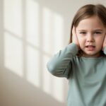 Child sensitive to everything covering ears showing sensory processing challenges needing natural support