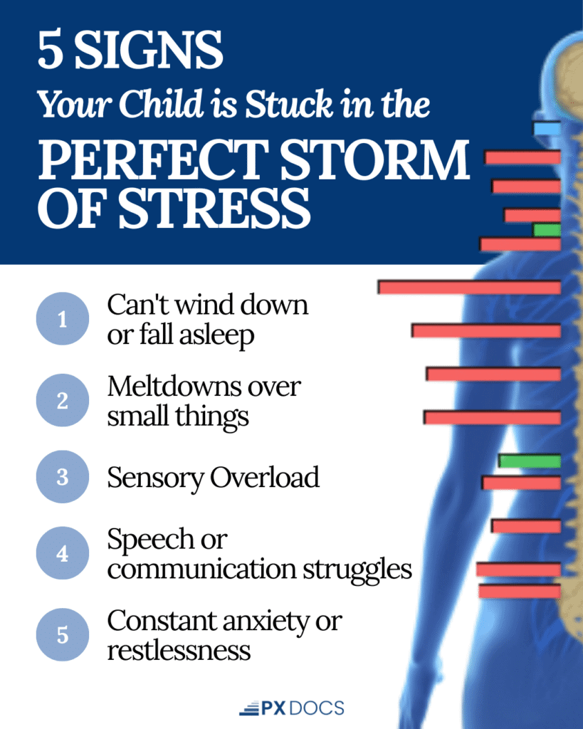 ¿Tu Hijo Tiene el Cerebro Siempre en Modo Acelerado? 1 Infografía de la Tormenta Perfecta | PX Docs